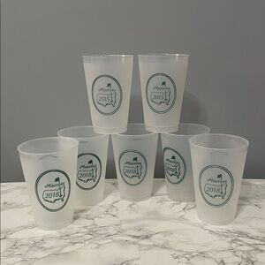 Set of 7 Masters Tournament Cups 2015 & 2019 Augusta National